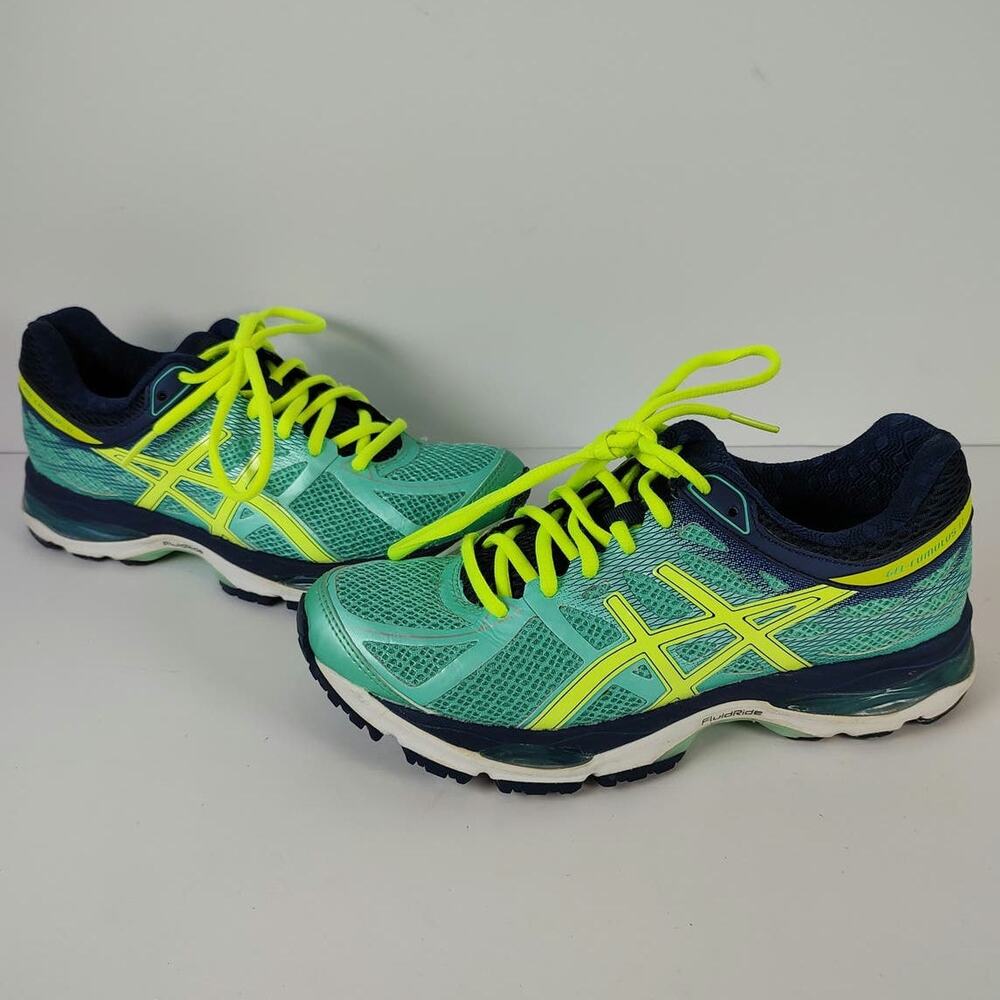 Asics Gel-Cumulus 17 mint green athletic running shoes womens 6 - Picture 3 of 8